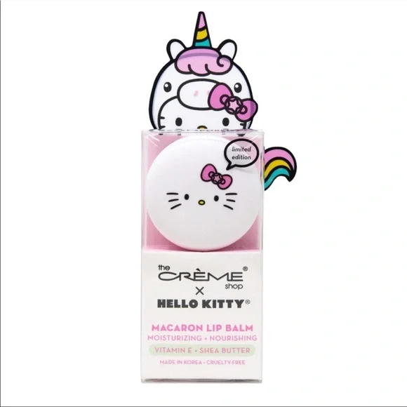 New! BUNDLE The Crème Shop x Hello Kitty Macaron Lip Balm x 5